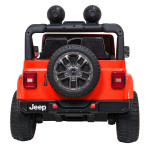 Elektrické autíčko Jeep Wrangler Rubicon Lift 4x4, 24V - oranžové